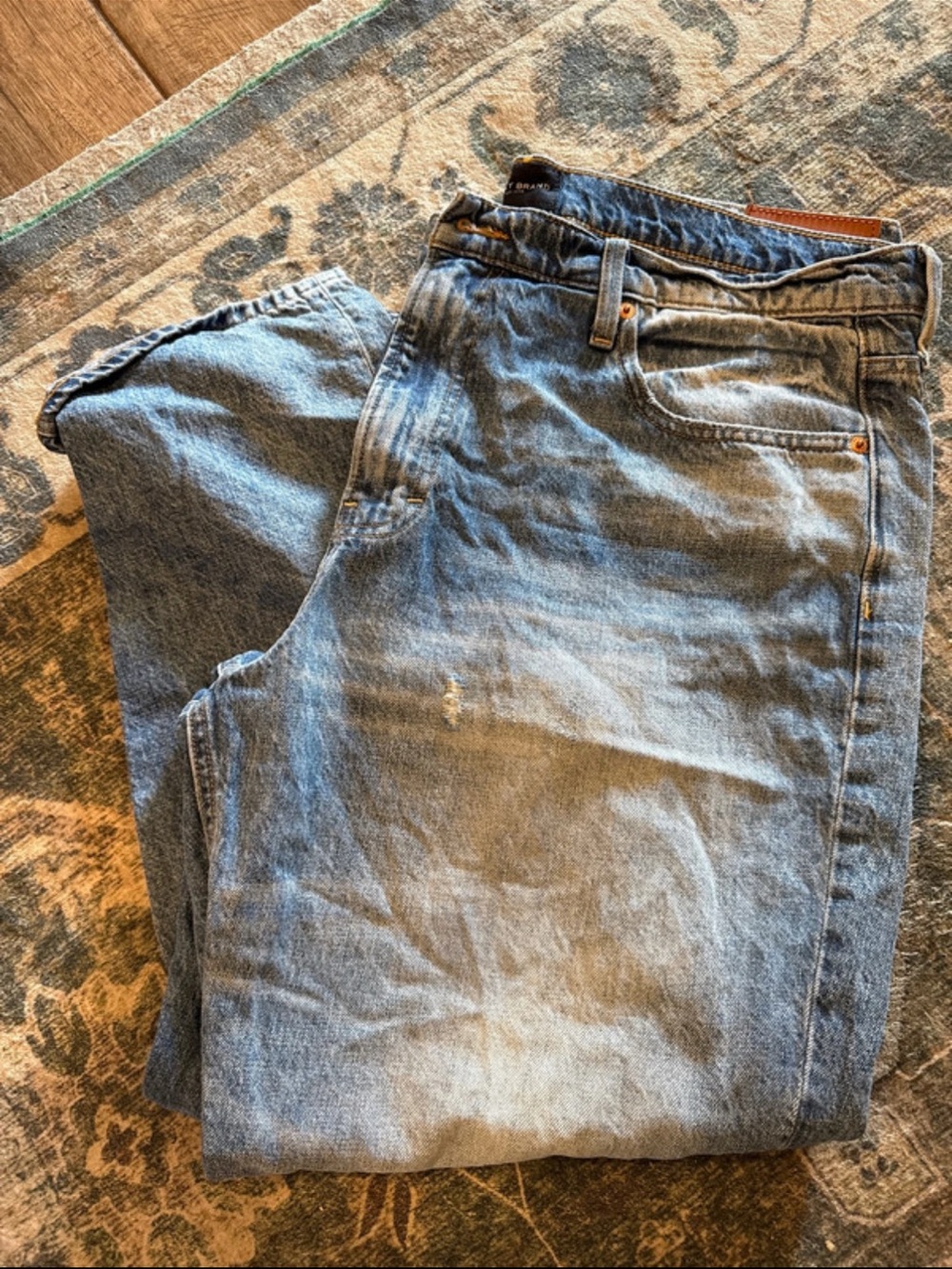 Lucky Brand Womenβs Relaxed Light Blue Denim Jeans Plus Size
